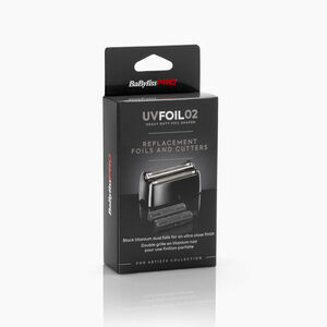 UV Foil 02 Double Foil Shaver Replacement Foils & Cutters (Black)